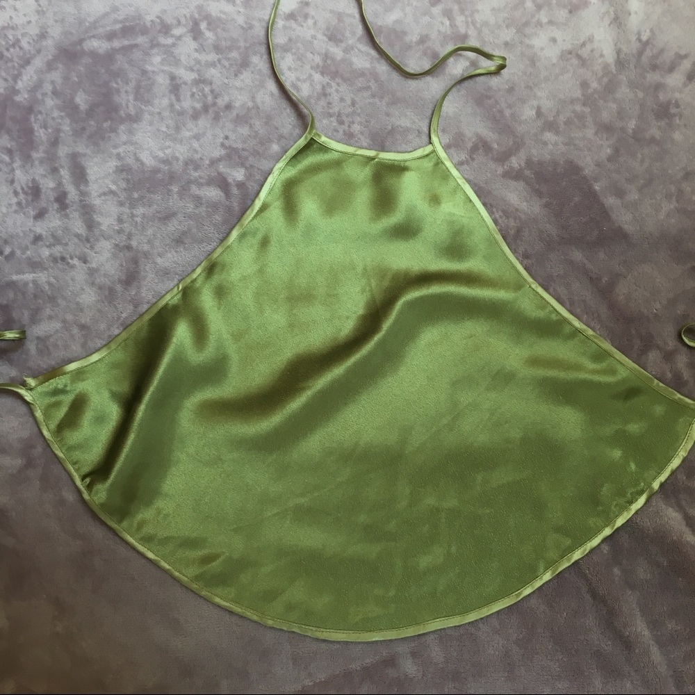 Green Silk Top
